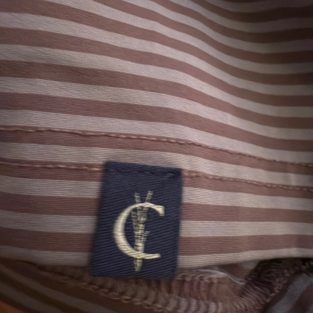 Criquet Mens Polo Shirt Size L Striped Short Sleeve Golf Casual - Picture 5 of 5